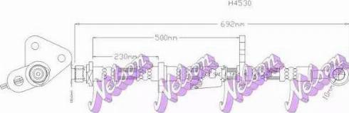 Brovex-Nelson H4530 - Тормозной шланг autospares.lv