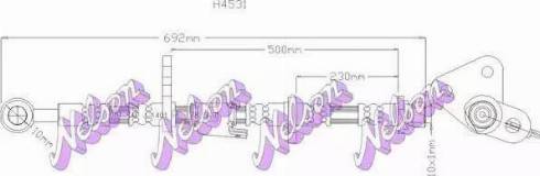 Brovex-Nelson H4531 - Тормозной шланг autospares.lv