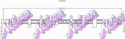 Brovex-Nelson H4160 - Тормозной шланг autospares.lv