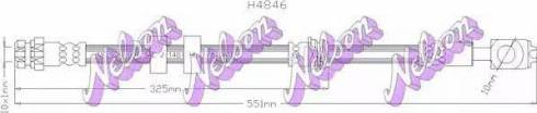 Brovex-Nelson H4846 - Тормозной шланг autospares.lv