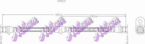 Brovex-Nelson H4831 - Тормозной шланг autospares.lv