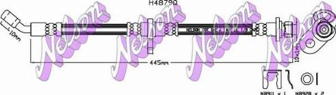 Brovex-Nelson H4879Q - Тормозной шланг autospares.lv