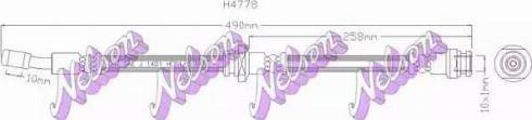 Brovex-Nelson H4778 - Тормозной шланг autospares.lv