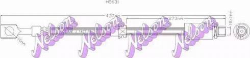 Brovex-Nelson H5631 - Тормозной шланг autospares.lv