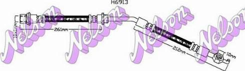 Brovex-Nelson H6913 - Тормозной шланг autospares.lv