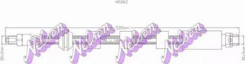 Brovex-Nelson H6061 - Тормозной шланг autospares.lv