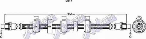 Brovex-Nelson H6017 - Тормозной шланг autospares.lv