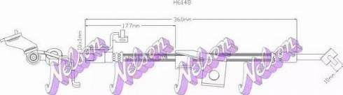 Brovex-Nelson H6148 - Тормозной шланг autospares.lv