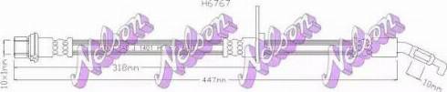 Brovex-Nelson H6767 - Тормозной шланг autospares.lv