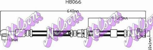 Brovex-Nelson H8066 - Тормозной шланг autospares.lv