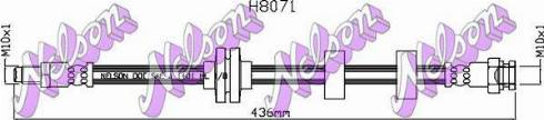 Brovex-Nelson H8071 - Тормозной шланг autospares.lv