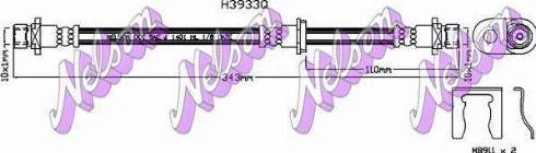 Brovex-Nelson H3933Q - Тормозной шланг autospares.lv