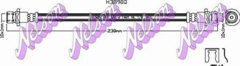 Brovex-Nelson H3890Q - Тормозной шланг autospares.lv