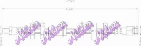 Brovex-Nelson H3748 - Тормозной шланг autospares.lv