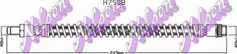 Brovex-Nelson H7908 - Тормозной шланг autospares.lv