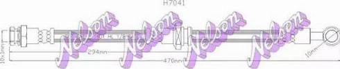 Brovex-Nelson H7041 - Тормозной шланг autospares.lv