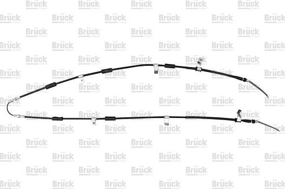 BRÜCK GERMANY 96518596 - Тросик, cтояночный тормоз autospares.lv