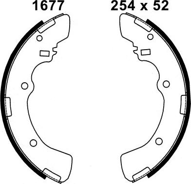 BSF 6506 - Комплект тормозных колодок, барабанные autospares.lv