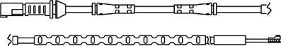 BSF 09046 - Сигнализатор, износ тормозных колодок autospares.lv