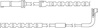 BSF 09043 - Сигнализатор, износ тормозных колодок autospares.lv