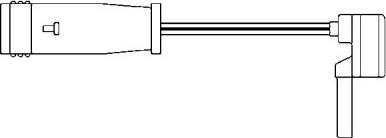 BSF 09059 - Сигнализатор, износ тормозных колодок autospares.lv