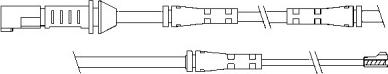 BSF 09055 - Сигнализатор, износ тормозных колодок autospares.lv