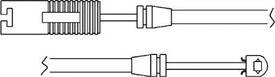 BSF 09003 - Сигнализатор, износ тормозных колодок autospares.lv