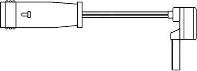 BSF 09018 - Сигнализатор, износ тормозных колодок autospares.lv