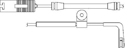 BSF 09013 - Сигнализатор, износ тормозных колодок autospares.lv