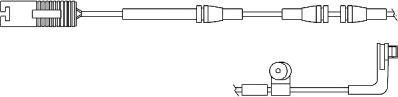 BSF 09028 - Сигнализатор, износ тормозных колодок autospares.lv