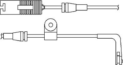 BSF 09022 - Сигнализатор, износ тормозных колодок autospares.lv