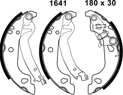 BSF 06396 - Комплект тормозных колодок, барабанные autospares.lv