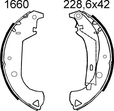 BSF 07410 - Комплект тормозных колодок, барабанные autospares.lv