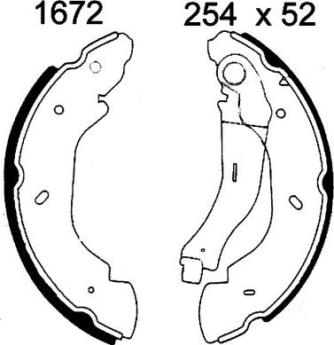 BSF 07471 - Комплект тормозных колодок, барабанные autospares.lv