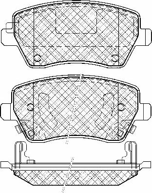 Valeo GDB3546 - Тормозные колодки, дисковые, комплект autospares.lv