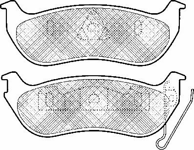 BSF 10991 - Тормозные колодки, дисковые, комплект autospares.lv