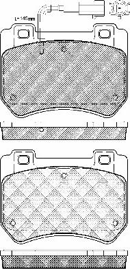 BSF 10998 - Тормозные колодки, дисковые, комплект autospares.lv