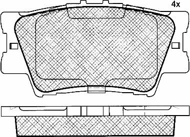 BSF 10949 - Тормозные колодки, дисковые, комплект autospares.lv