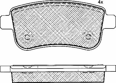 BSF 10941 - Тормозные колодки, дисковые, комплект autospares.lv