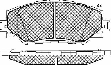 BSF 10948 - Тормозные колодки, дисковые, комплект autospares.lv