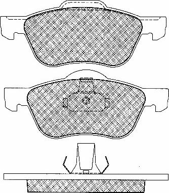 BSF 10954 - Тормозные колодки, дисковые, комплект autospares.lv