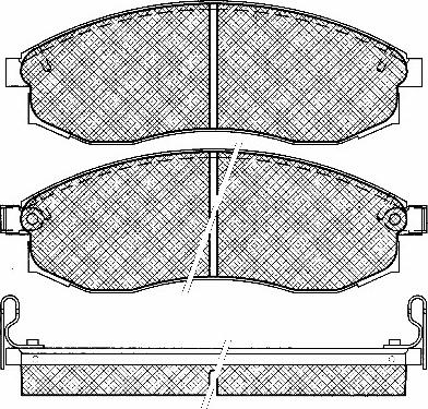 BSF 10956 - Тормозные колодки, дисковые, комплект autospares.lv