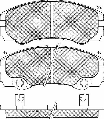 BSF 10951 - Тормозные колодки, дисковые, комплект autospares.lv