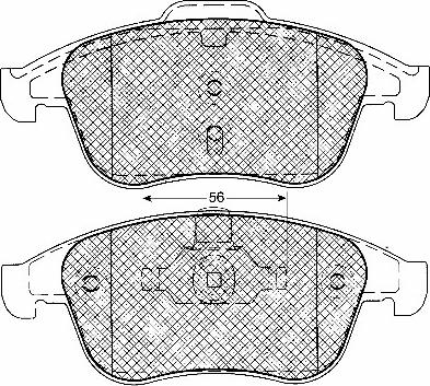 BSF 10957 - Тормозные колодки, дисковые, комплект autospares.lv