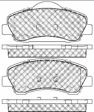 BSF 10969 - Тормозные колодки, дисковые, комплект autospares.lv