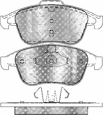 HELLA T1775 - Тормозные колодки, дисковые, комплект autospares.lv