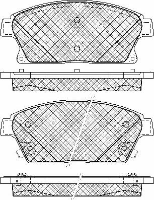 BSF 10960 - Тормозные колодки, дисковые, комплект autospares.lv