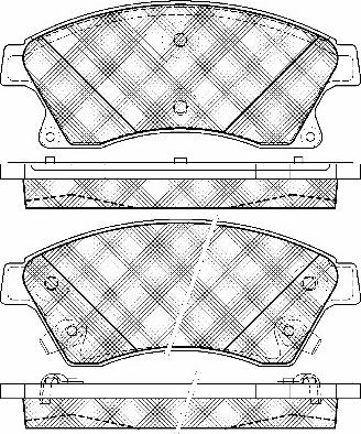 BSF 10961 - Тормозные колодки, дисковые, комплект autospares.lv