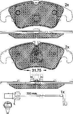 BSF 10904 - Тормозные колодки, дисковые, комплект autospares.lv