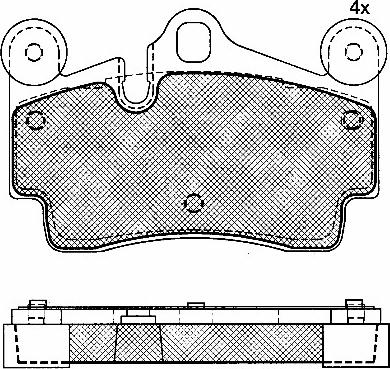 BSF 10906 - Тормозные колодки, дисковые, комплект autospares.lv